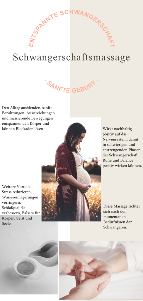 Flyer Schwangerschaftsmassage - Vorderseite